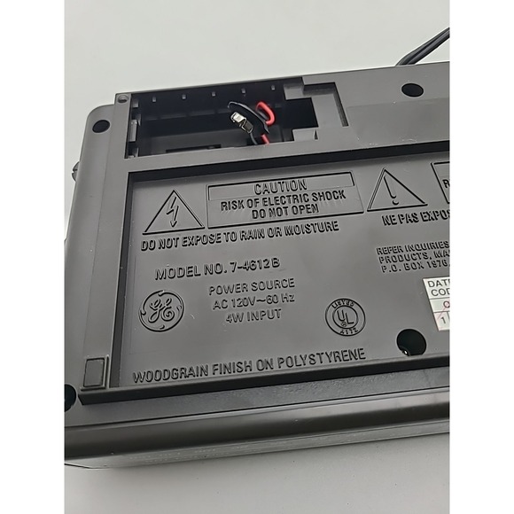 Vintage GE 7-4612B Digital Alarm Clock Radio General Electric Tested Works - Picture 6 of 8